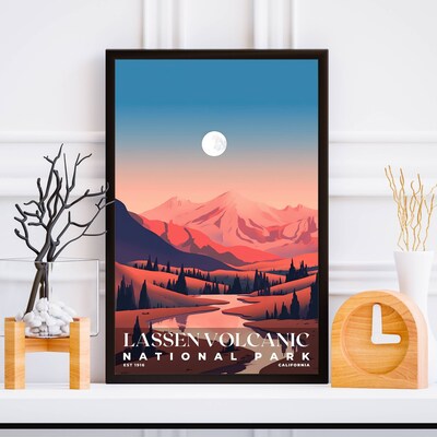 Lassen Volcanic National Park Poster, Travel Art, Office Poster, Home Decor | S3 - image5